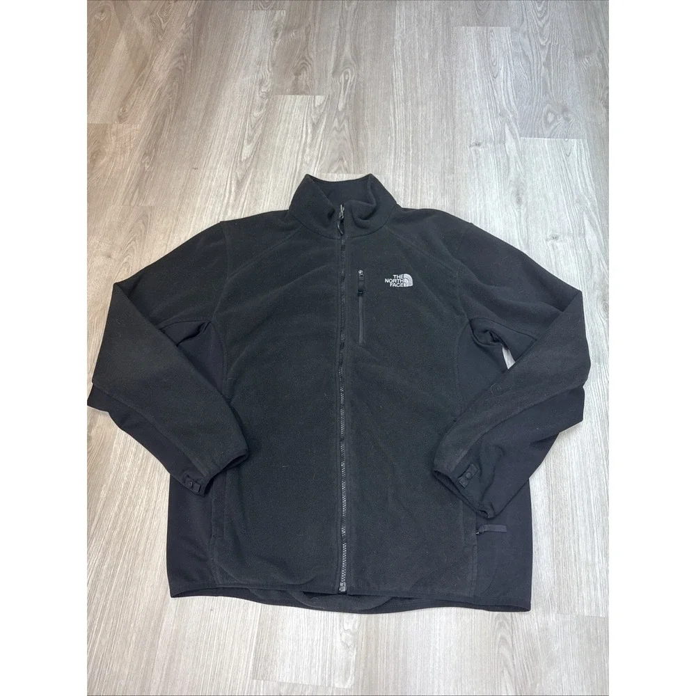 The North Face Glacier Mens Fleece Black Full Zip Warm Durable Jacket Coat Sz XL